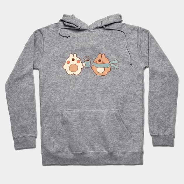 Cozy Bunnies Hoodie by maiadrawss